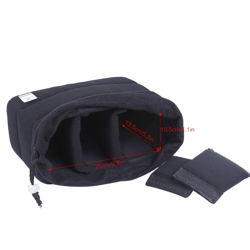 Koolertron Shockproof Camera Photo Bag for SLR TLR Camera Insert Partition Padded Case,Can be Put Directly Into the SLR Camera Bag With Freely Adjustable Compartment - Image 3